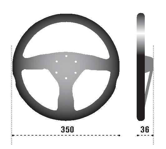 Sparco Steering Wheel 375 Suede Black (015R375PSN) - photo 3