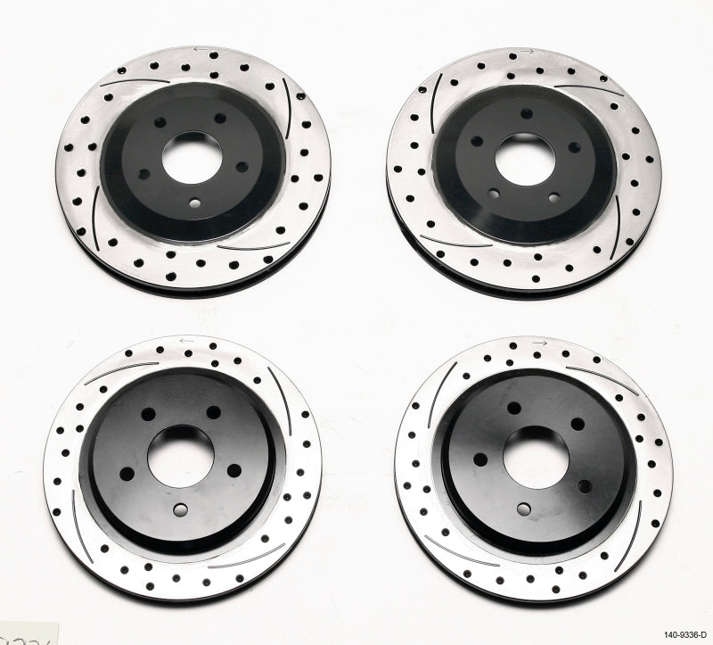 Wilwood 1997-2013 Chevrolet Corvette C5/C6 Base Pro-Matrix Front & Rear Rotor Kit (12.8in)