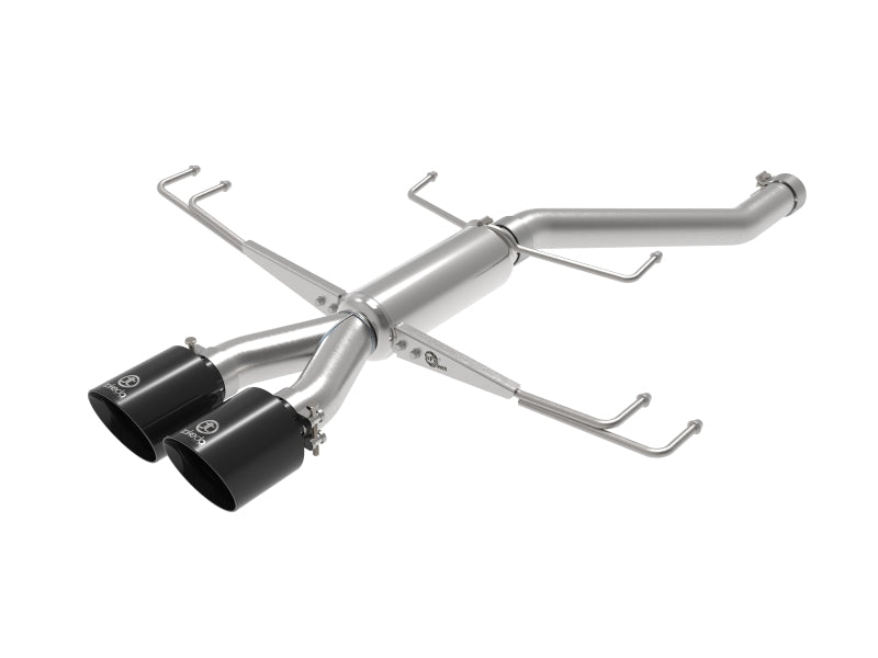 aFe Takeda 2.5in 304 Stainless Steel Axle-Back Exhaust System 2017-2019 Honda Civic Type R L4-2.0L - Black Tip