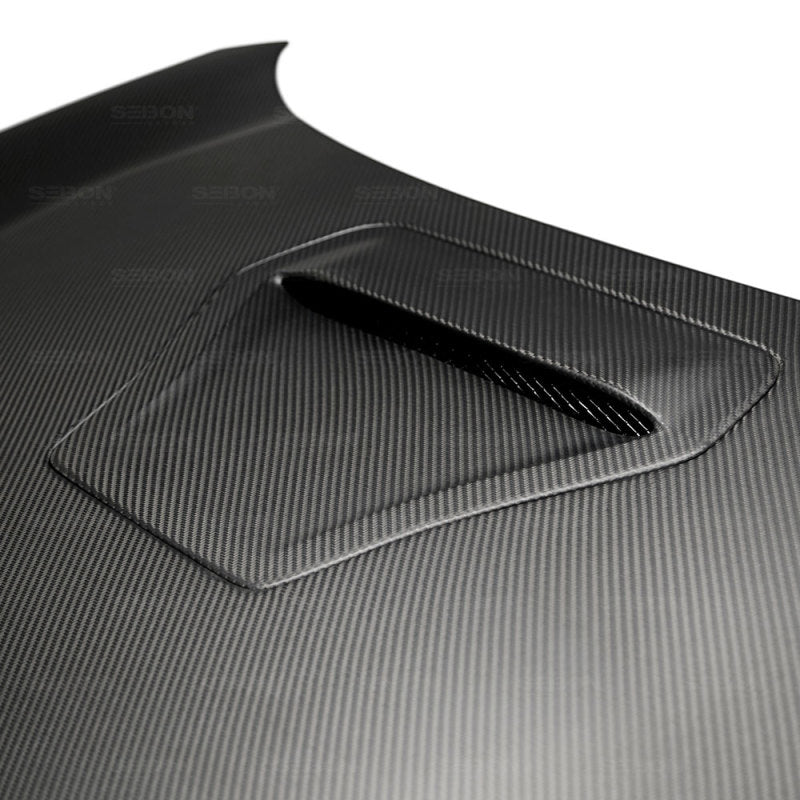 Seibon 2017-2018 Honda Civic Type R OEM-Style Dry Carbon Fiber Hood - photo 3