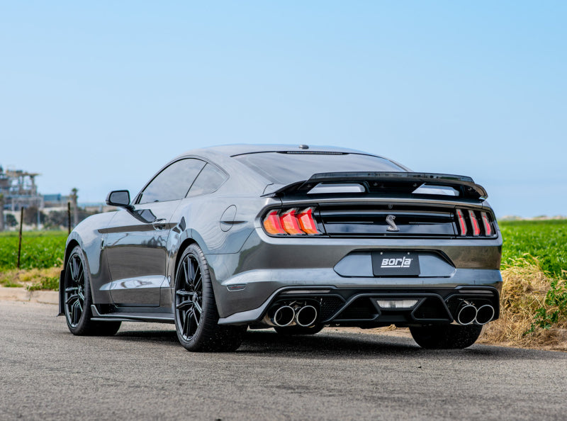 Borla 2020 Ford GT500 5.2L AT 3in ATAK Cat-Back Exhaust with Chrome Tips - photo 2