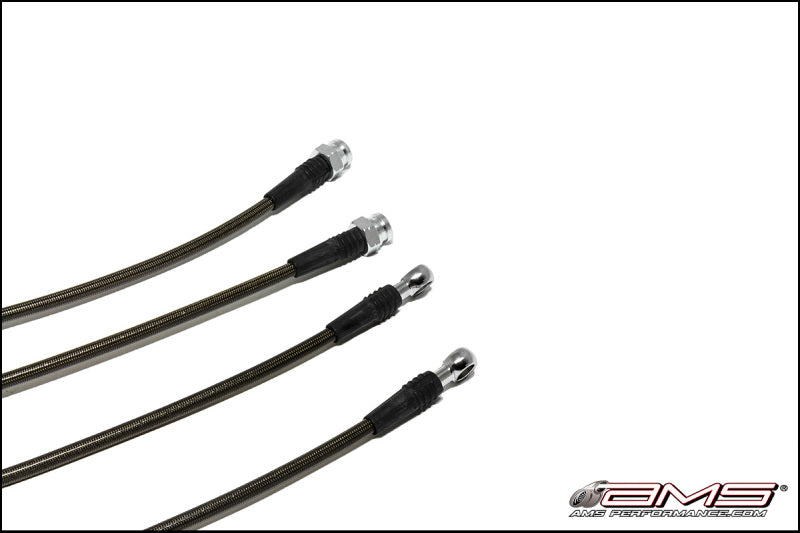 AMS Performance 2008-2015 Mitsubishi EVO X Stainless Steel Brake Lines (4 Lines) (amsAMS.04.01.0004-1) - photo 3