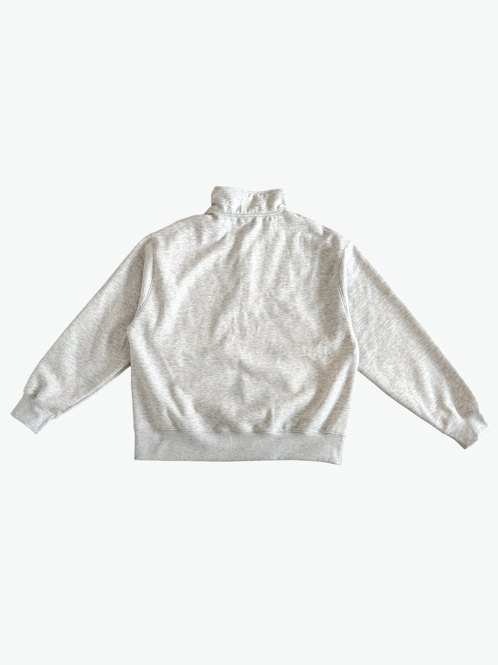 ANBD RACING CLUB HEAVYWEIGHT HALF ZIP PULLOVER MELANGE GREY
