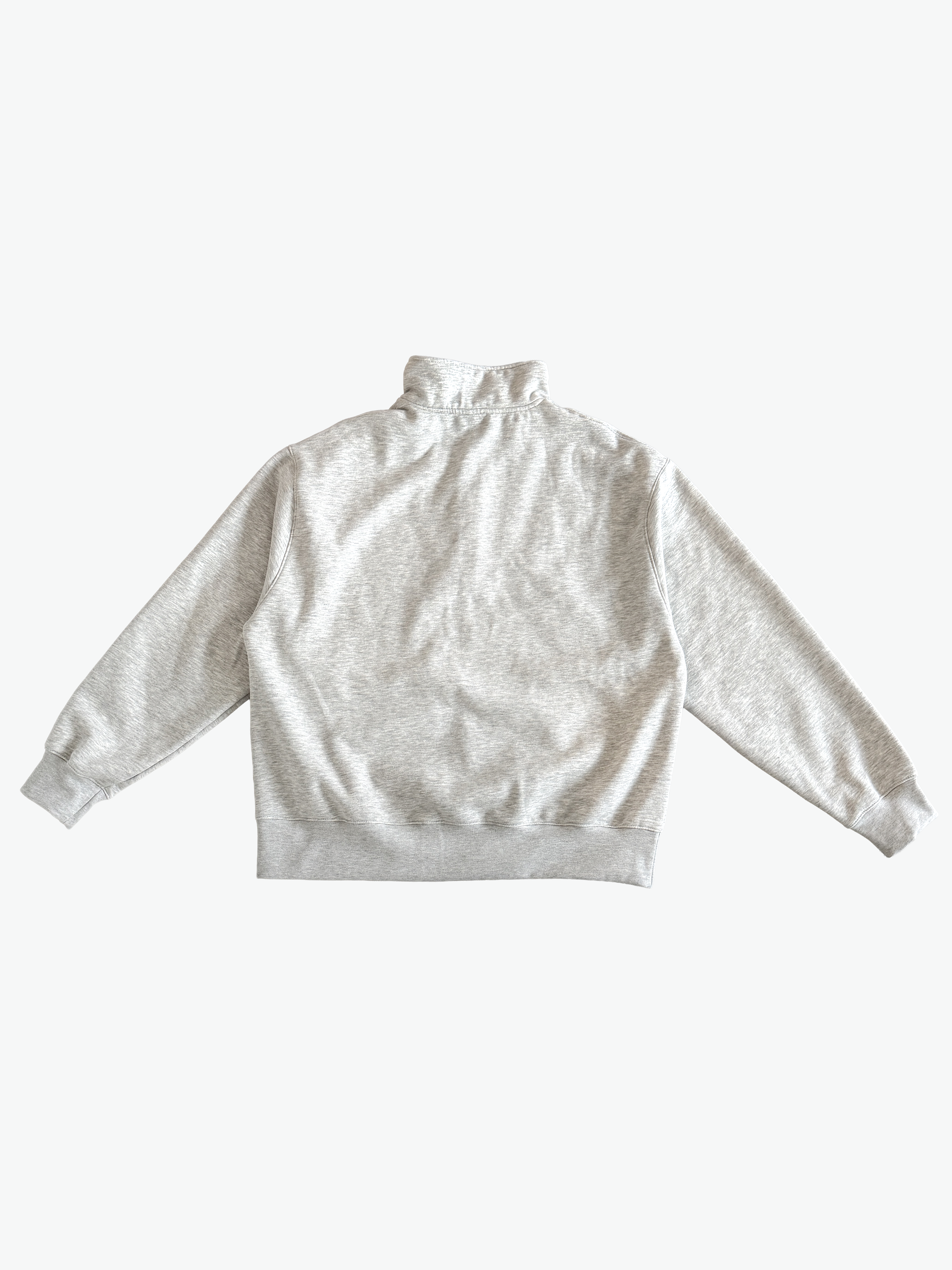 ANBD RACING CLUB HEAVYWEIGHT HALF ZIP PULLOVER MELANGE GREY