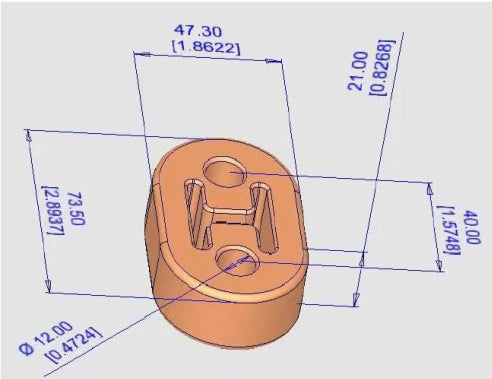EVS Tuning Universal Polyurethane Exhaust Hanger Bushing - photo 3