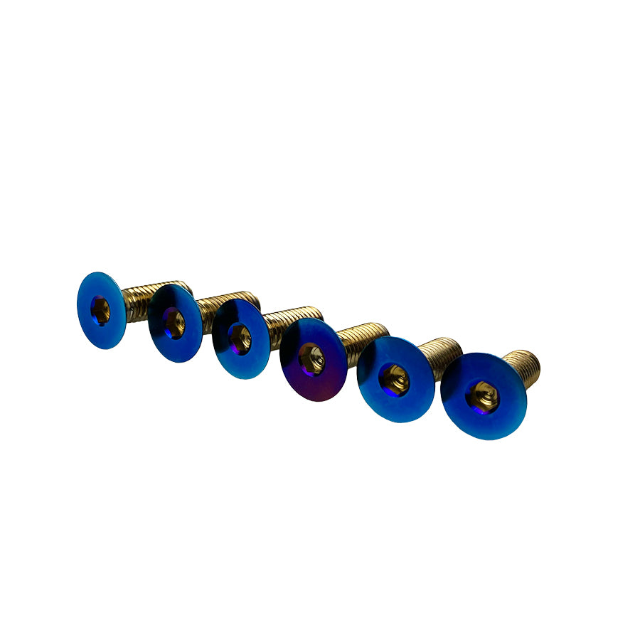 EVS Tuning Titanium Steering Wheel Screw Set (6 Pieces)