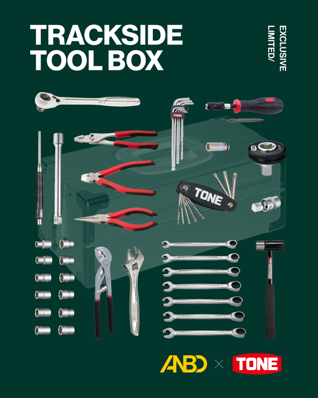 ANBD X TONE TRACKSIDE TOOL BOX - PRE-ORDER SPECIAL