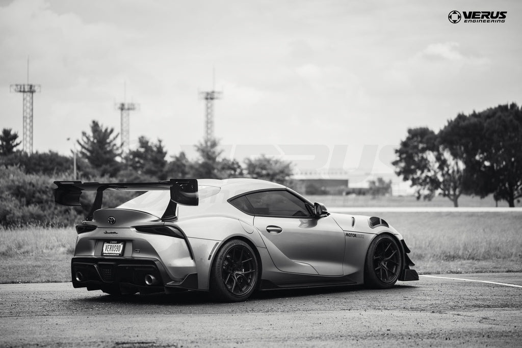 KMX carbon fiber endplates fitted to V1X rear wing