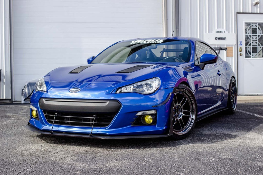 Street front splitter installed on 2013-2016 BRZ FRS GT86