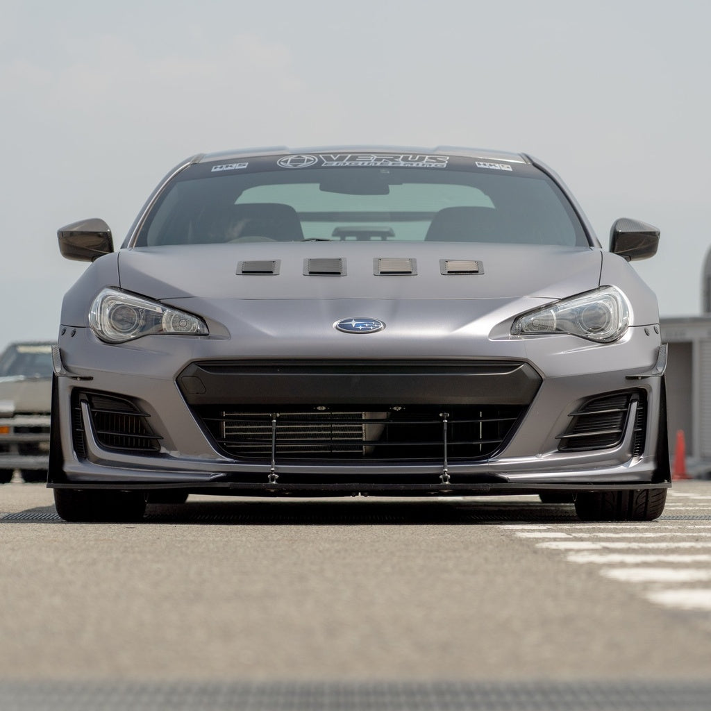 Two-piece front splitter installed on 2017+ chassis