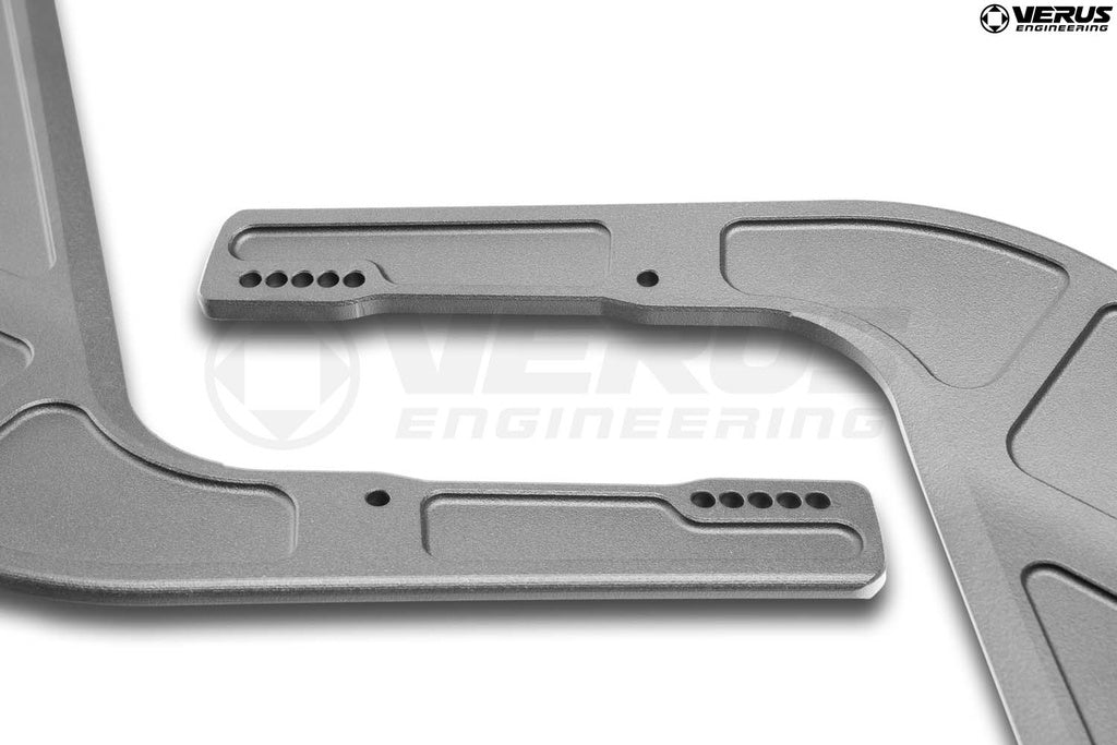 V1X swan neck rear wing installed on Porsche GT4