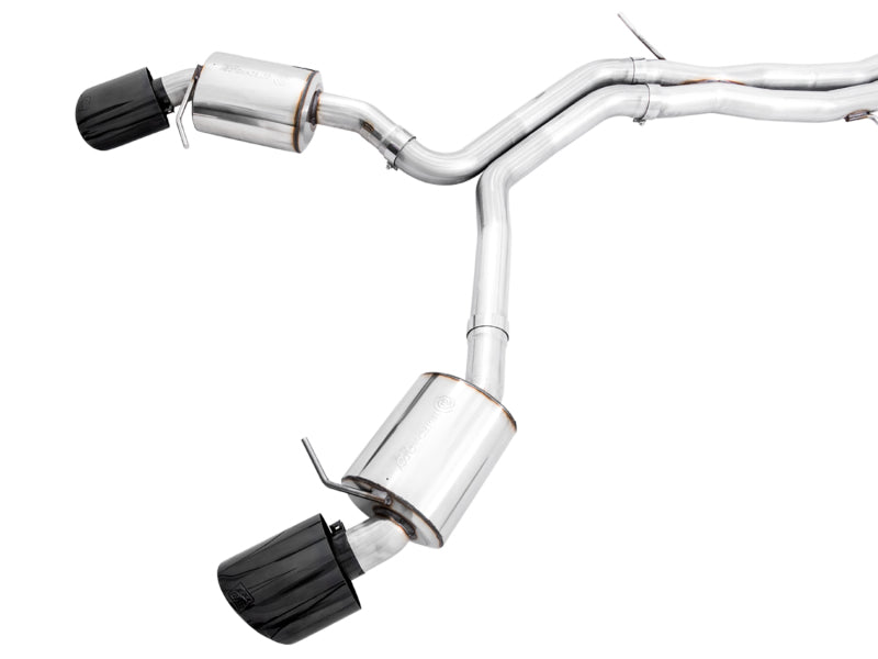 AWE Tuning Audi B9.5 RS 5 Coupe Non-Resonated Touring Edition Exhaust - RS-Style Diamond Black Tips - photo 2