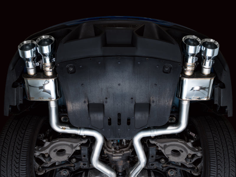 AWE Tuning 2021-2023 Ford Mustang Mach 1 SwitchPath Cat-Back Exhaust with Quad Chrome Silver Tips - photo 2
