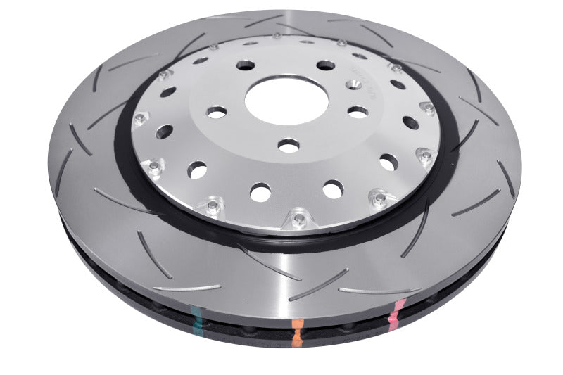 DBA Audi RS3 5000 Series T3 Slotted 2-Piece Front Brake Rotor, Silver Hat (DBA53004SLVS)