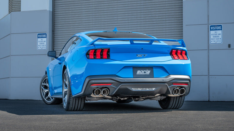 Borla 2024 Ford Mustang GT 5.0L V8 3 in ATAK Cat-Back Non-Active Exhaust - Chrome Quad Tip - photo 3