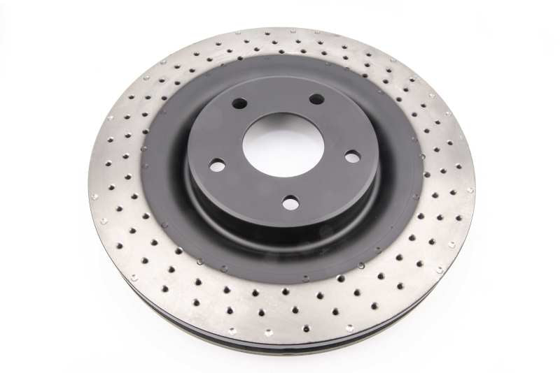 DBA Chevrolet Corvette (C5/C6) 4000 Series XD Drilled & Dimpled Front Brake Rotor (DBA42990XD)