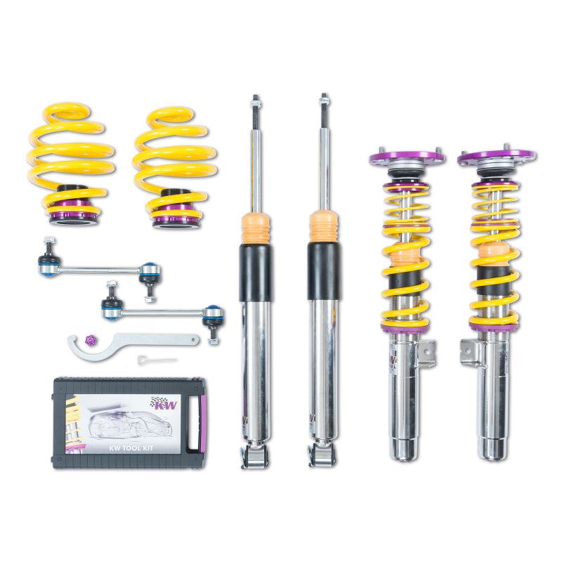 KW Clubsport Coilover Kit for BMW 3 Series E46 (346L 346C) Sedan Coupe Wagon Convertible Hatchback, 2WD (35220821)