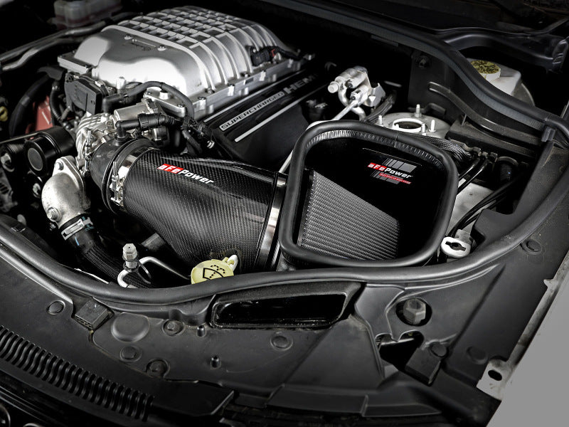 aFe Track Series Carbon Fiber Pro Dry S AIS - 2018 Jeep Grand Cherokee Trackhawk (WK2) V8-6.2L(SC) (afe57-10002D) - photo 8