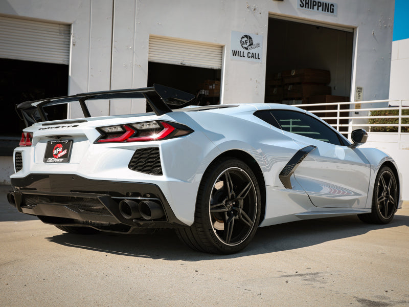 aFe MACH Force-Xp 2-1/2in 304 Stainless Steel Cat-Back 2020 Chevrolet Corvette (C8) 6.2L - Black Tip - photo 3
