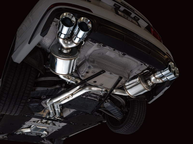 AWE Tuning 2019-2023 Audi C8 S6/S7 2.9T V6 AWD Touring Edition Exhaust - Chrome Silver Tips - photo 4