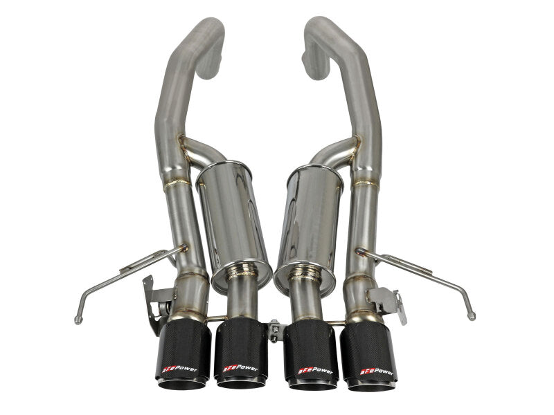aFe MACH Force-Xp Axle-Back 304 Stainless Steel Exhaust with Carbon Fiber Tips 2015-2019 Chevrolet Corvette Z06 - photo 4