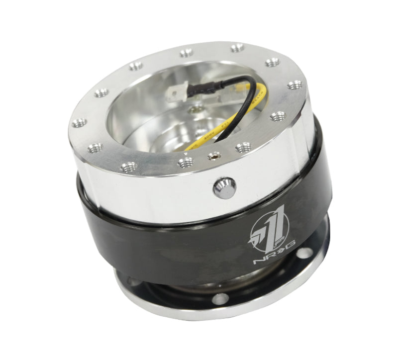 NRG Quick Release Gen 1.5 - Silver Body / Black Chrome Ring (SRK-100BC)