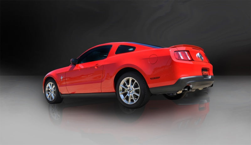 CORSA Performance 2011-2014 Ford Mustang 3.7L V6 Black Sport Axle-Back Dual Rear Exhaust - photo 3