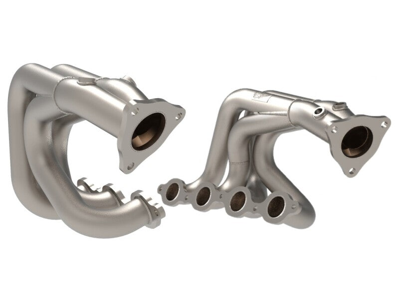 aFe Twisted 304 Stainless Steel Header 2020 Chevrolet Corvette (C8) 6.2L V8 - Titanium Ceramic Coated - photo 2