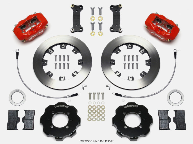 Wilwood 2016+ Mazda MX-5 Miata ND Forged Dynalite Front Big Brake Kit (12.19in) - Red / Slotted