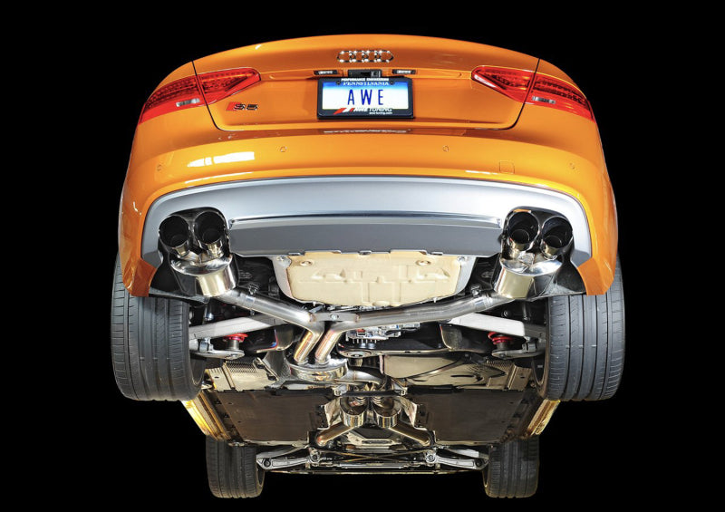AWE Tuning Audi B8.5 S5 3.0T Touring Edition Exhaust System - Diamond Black Tips (102mm) - photo 2