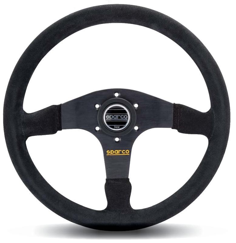 Sparco Steering Wheel 375 Suede Black (015R375PSN)