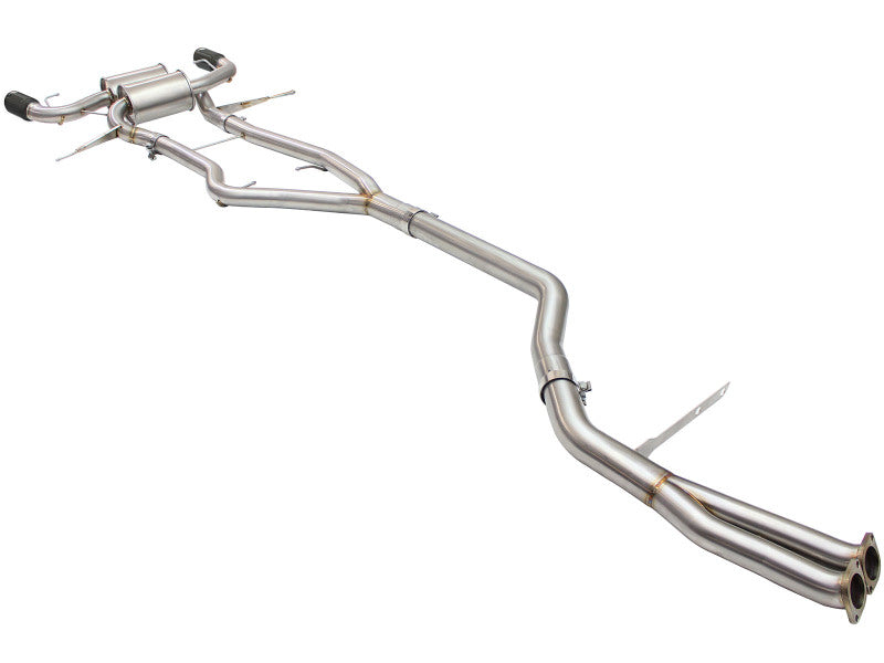 aFe MACH Force-Xp 304 Stainless Steel Black Tip 3.0in-2.5in Dia Cat-Back Exhaust 2011-2013 BMW 335i (E90/E92) 3.0L - photo 4