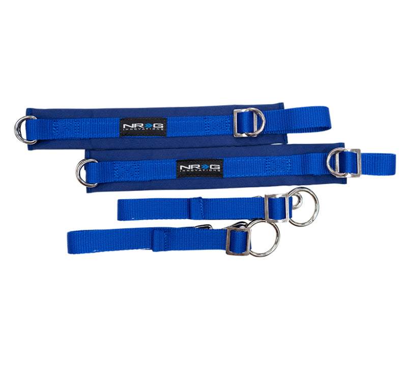NRG SFI 3.3 Arm Restraints One Pair - Blue (SBH-AR01BL) - photo 2