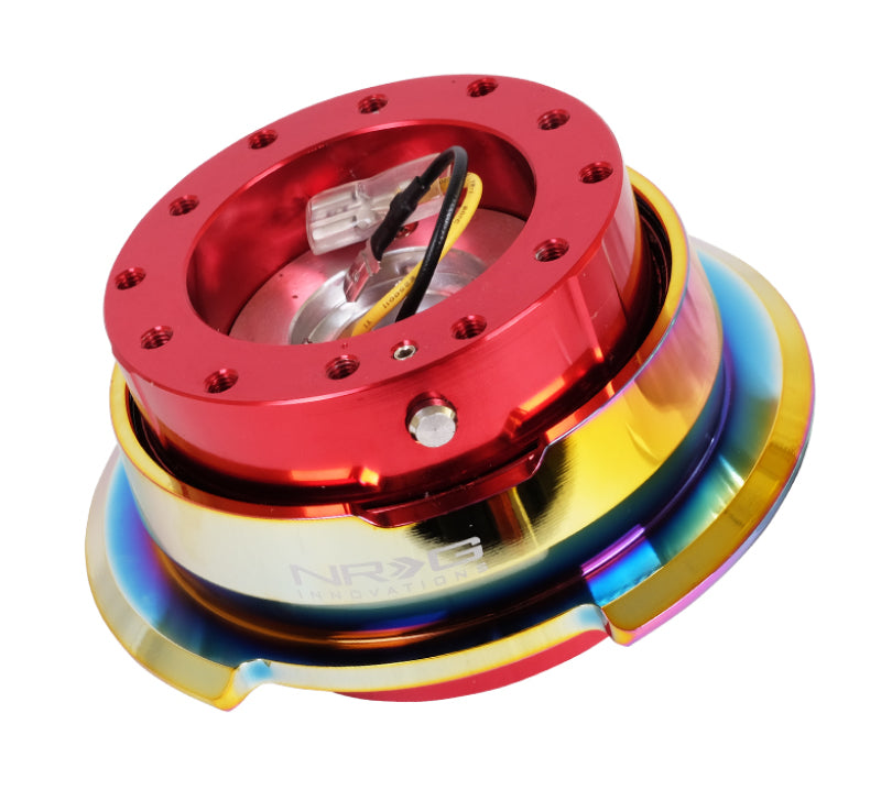NRG Quick Release Gen 2.8 - Red Body / Neochrome Ring (SRK-280RD-MC) - photo 2
