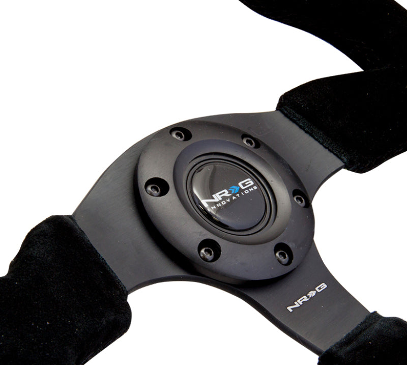 NRG Reinforced Steering Wheel (320mm) Suede w/ Black Stitch (RST-012S) - photo 3