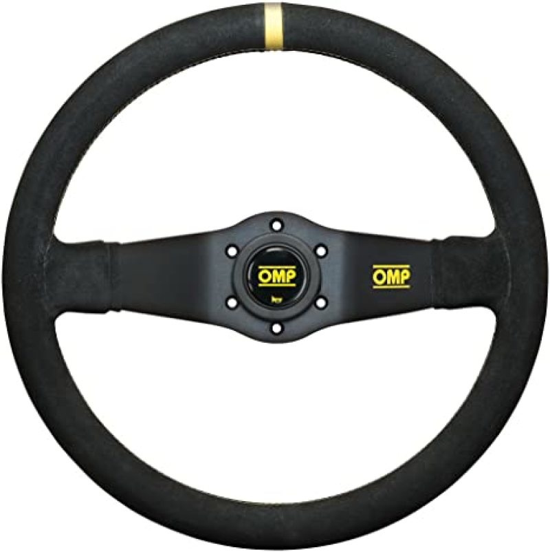 OMP Rally Dished Steering Wheel 350mm - Small Suede (Black) (OD0-1951-071)
