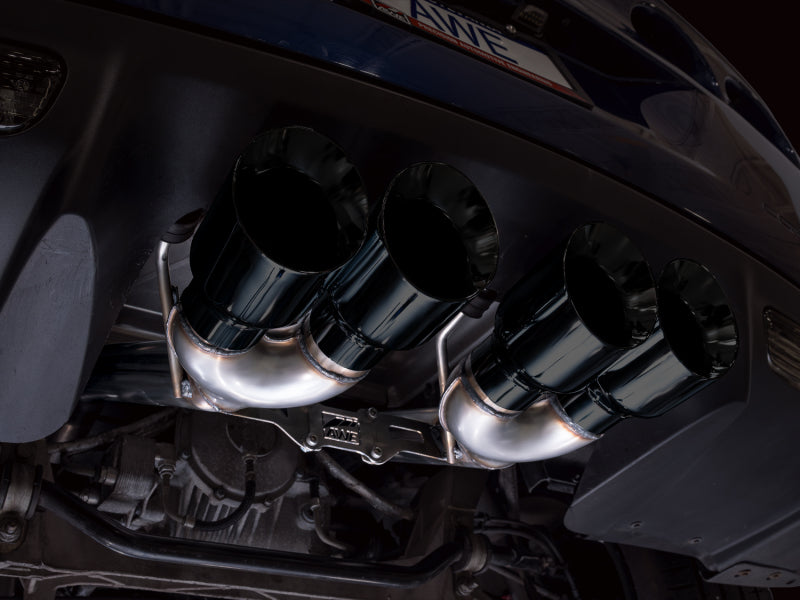 AWE Tuning C6 Chevrolet Corvette Z06/ZR1 Track Edition Axle-Back Exhaust with Diamond Black Tips - photo 3