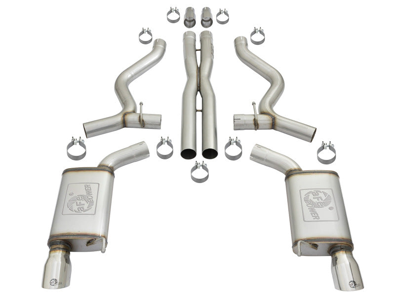aFe MACH Force-Xp 3in 304 Stainless Steel Cat-Back Exhausts with Polished Tips 2015-2017 Ford Mustang GT V8-5.0L/V6-3.7L - photo 6