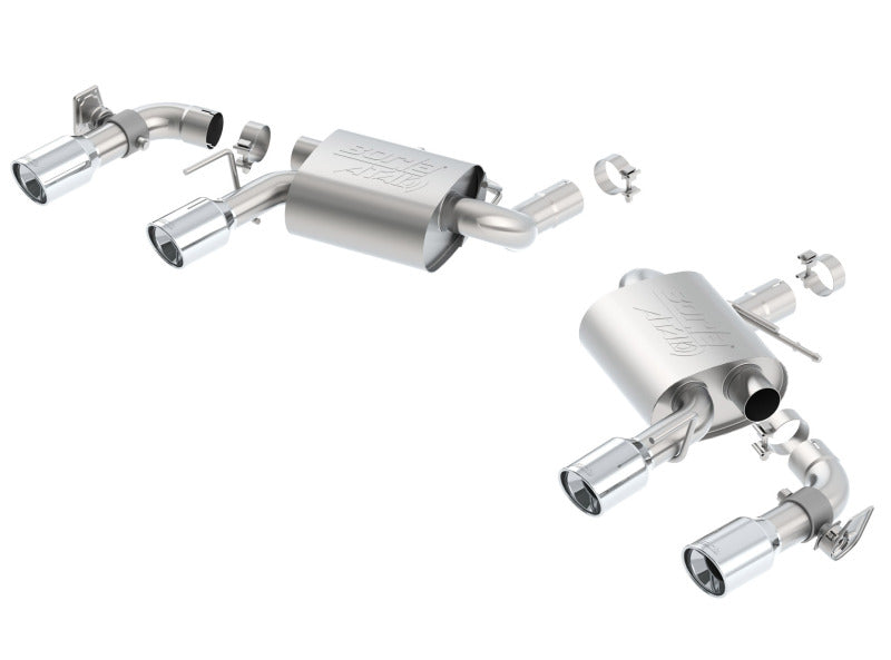 Borla 2016 Chevrolet Camaro SS 6.2L with Dual NPP Atak Quad RD RL Tips Dual Exit Rear Section Exhaust
