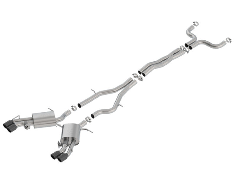 Borla 2016-2018 Cadillac CTS-V 6.2L V8 2.75in Diameter S Type Cat-Back Exhaust with Valves Black Chrome Tip - photo 2