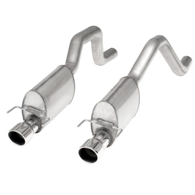 Stainless Works 2006-2013 Corvette C6ZO6/ZR1 3in Axle-Back Chambered Mufflers Dual 4in Rolled Edge Tips