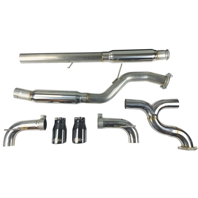 Injen 2016-2018 Ford Focus RS 3in Cat-Back Stainless Steel Exhaust with 4in Black Chrome Tips - photo 5
