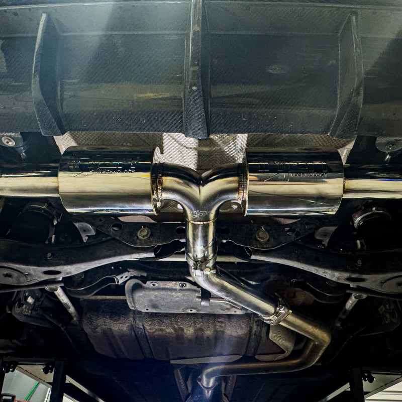 Injen 2019-2022 Hyundai Veloster N L4 2.0L Turbo Performance SS Axle-Back Exhaust System - Burnt Ti Tips - photo 4