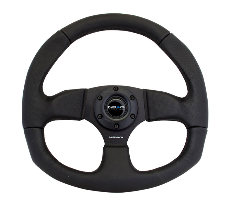 NRG Reinforced Steering Wheel (320mm Horizontal / 330mm Vertical) Leather w/ Black Stitching (RST-009R) - photo 3