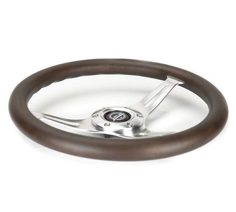 NRG Classic Wood Grain Wheel - 350mm 3 Chrome Silver Spokes Oak Color Wood (ST-015SL-OAK) - photo 4