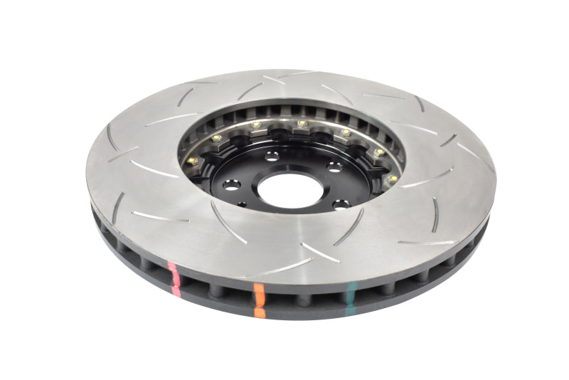 DBA Chevrolet Camaro (6th Gen) 5000 Series T3 Slotted 2-Piece Front Brake Rotor, Black Hat (DBA53940BLKS)