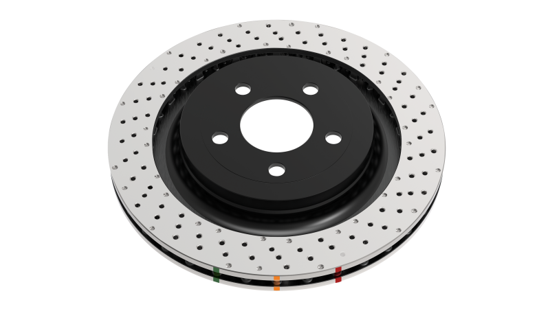 DBA Mitsubishi Lancer Evolution VIII/IX 4000 Series Wave XD Drilled & Dimpled Rear Brake Rotor (DBA4419WXD)