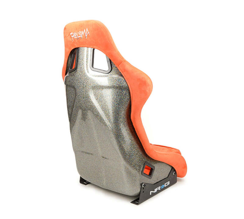 NRG FRP Bucket Seat ULTRA Edition W/ Grey Pearlized Back / Orange Microfiber Material - Large (FRP-302OR-ULTRA) - photo 5