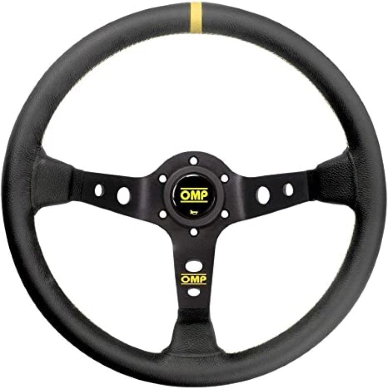 OMP Corsica Steering Wheel in Leather - Black (OD0-1956-071)