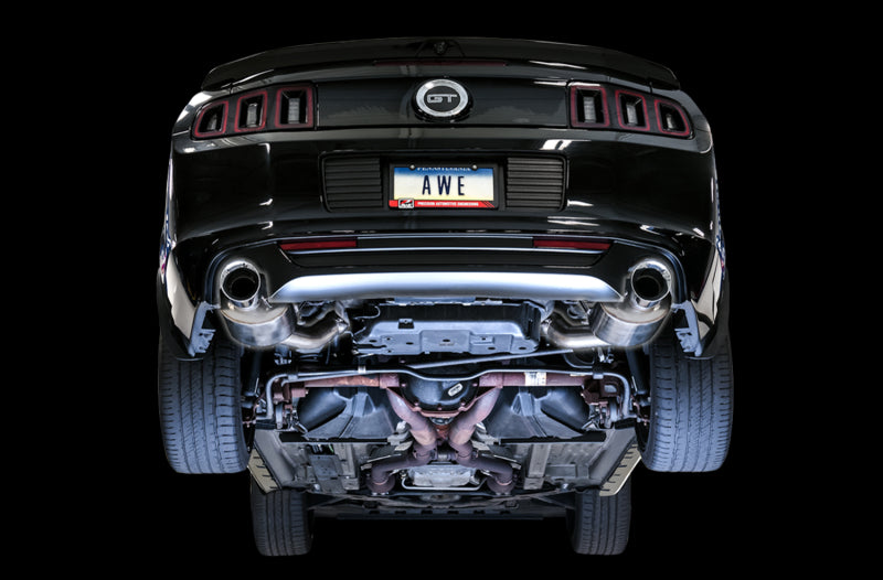 AWE Tuning S197 Mustang GT Axle-Back Exhaust - Touring Edition (Chrome Silver Tips) - photo 2